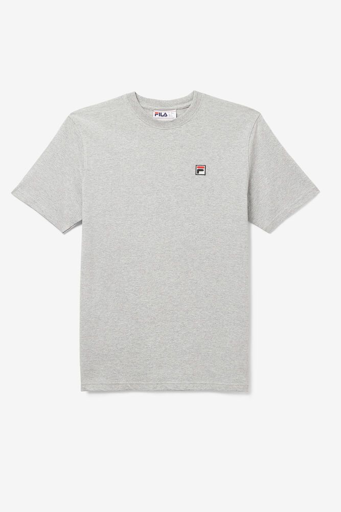 Fila Quartz Grey T-Shirt Mens - NZ 76519-GTVA